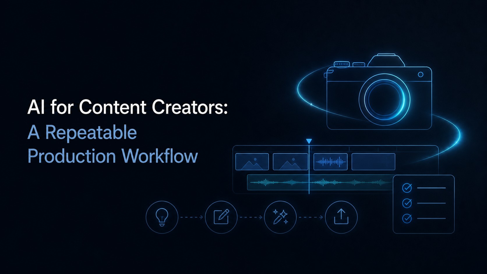 AI for Content Creators: A Repeatable Production Workflow