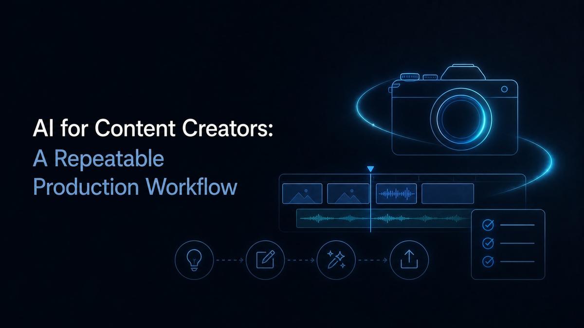 AI for Content Creators: A Repeatable Production Workflow