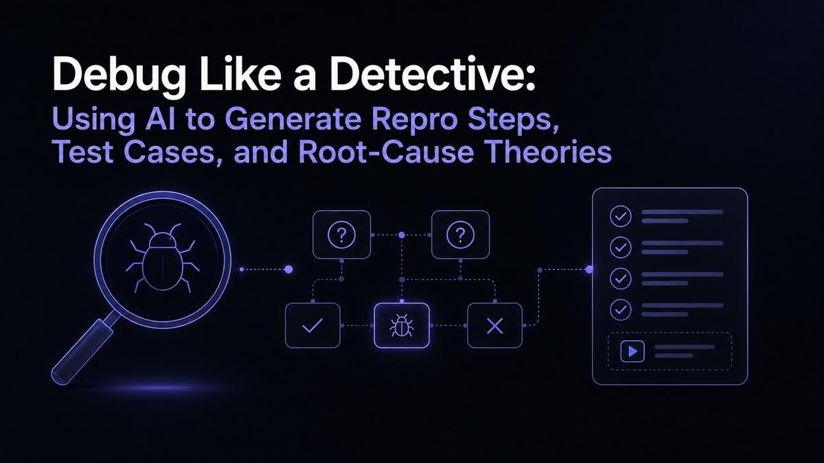 Debug Like a Detective: Using AI to Generate Repro Steps, Test Cases, and Root-Cause Theories
