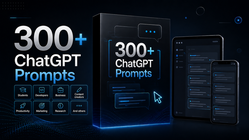 300+ ChatGPT prompts for students, developers, content creators and others.