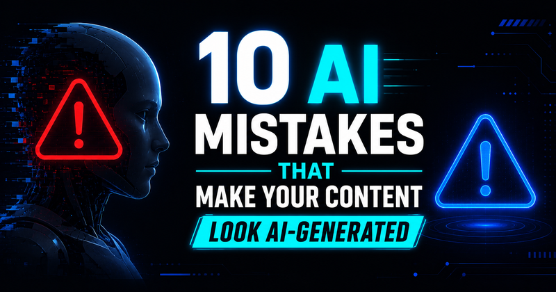 10 AI Mistakes That Make Content Look AI-Generated