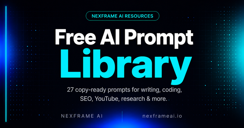 Free AI Prompt Library — 27 Copy-Ready Prompts