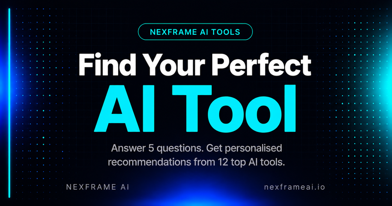 Which AI Tool Is Right for You? Take the Free 5-Question Quiz | Nexframe AI
